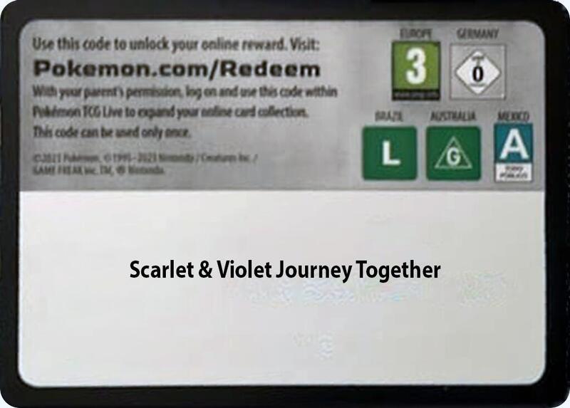 Karta Pokemon Code Card - Journey Together Booster Pack - SV09: Journey Together