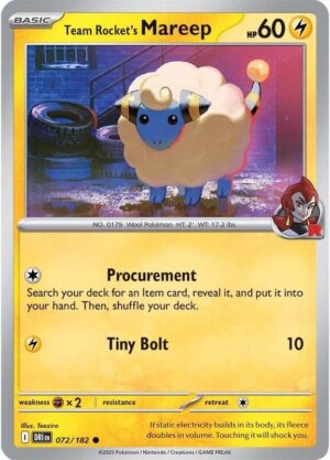 Team Rocket's Mareep 072/182 - Destined Rivals