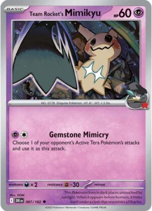 Team Rocket's Mimikyu 087/182 - Destined Rivals