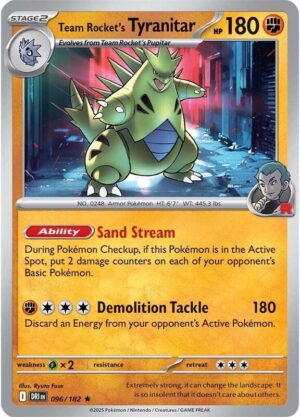Team Rocket's Tyranitar 096/182 - Destined Rivals