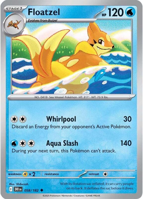 Floatzel 058/182 - Destined Rivals