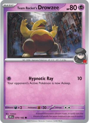 Team Rocket's Drowzee 079/182 - Destined Rivals