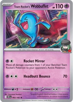 Team Rocket's Wobbuffet 082/182 - Destined Rivals