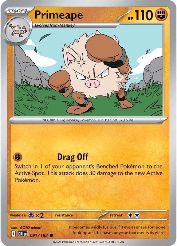 Primeape 091/182 - Destined Rivals
