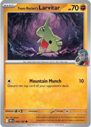Team Rocket's Larvitar 094/182 - Destined Rivals