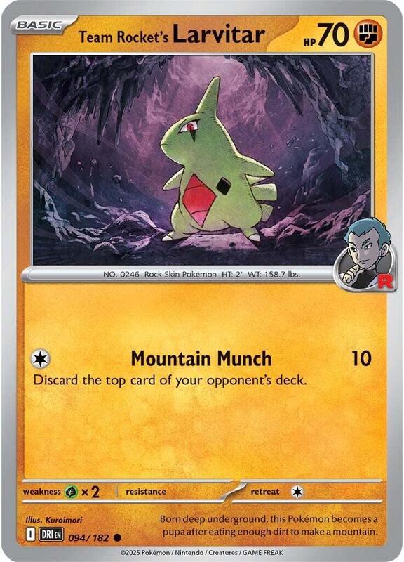 Team Rocket's Larvitar 094/182 - Destined Rivals
