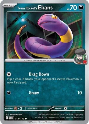 Team Rocket's Ekans 112/182 - Destined Rivals