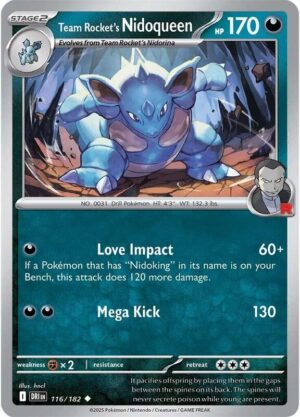 Team Rocket's Nidoqueen 116/182 - Destined Rivals