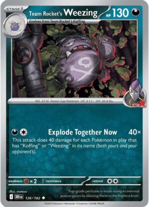 Team Rocket's Weezing 126/182 - Destined Rivals