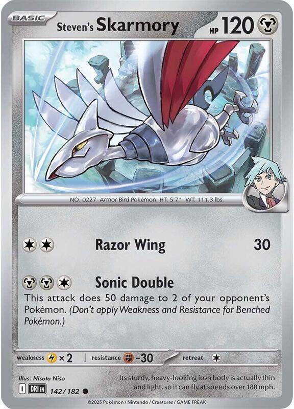 Steven's Skarmory 142/182 - Destined Rivals