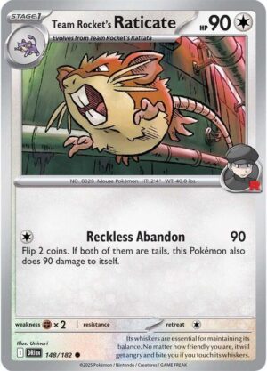 Team Rocket's Raticate 148/182 - Destined Rivals
