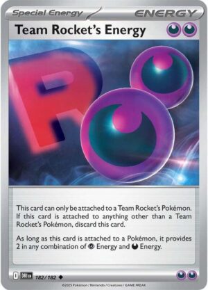 Team Rocket's Energy 182/182 - Destined Rivals