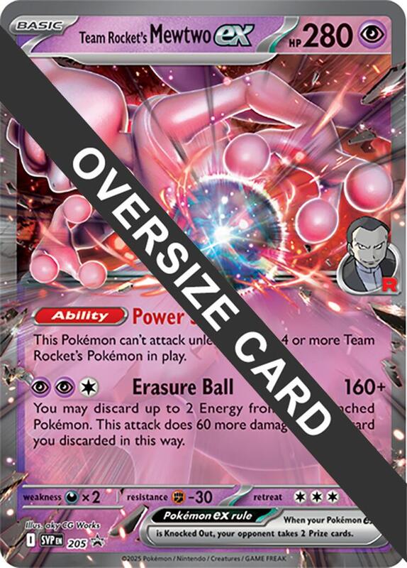 Karta Pokemon Team Rocket's Mewtwo ex - Jumbo Cards 205
