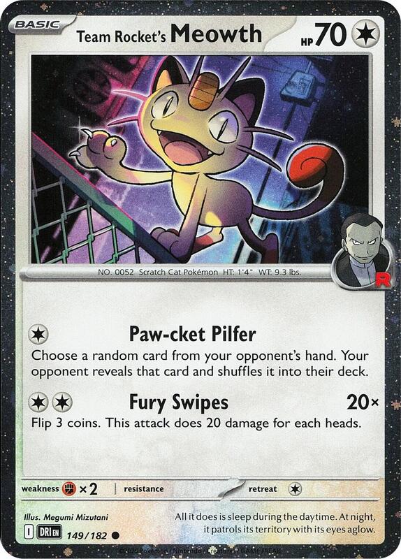 Team Rocket's Meowth 149 - Destined Rivals