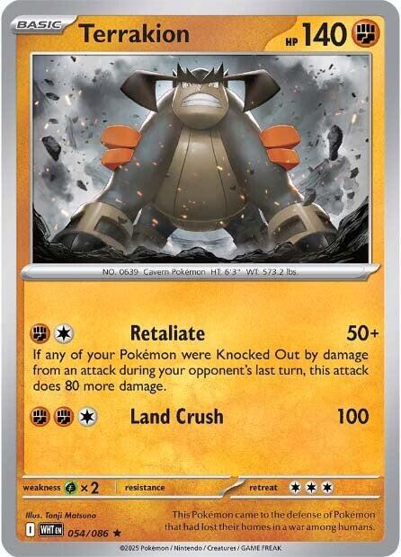 Terrakion 054/086 - White Flare