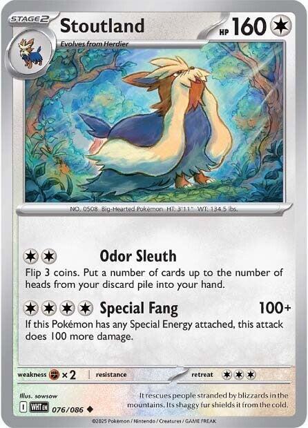 Stoutland 076/086 - White Flare