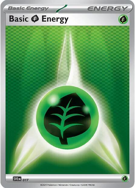 Karta Pokemon Basic Grass Energy - 17 - SVE: Scarlet & Violet Energies 17