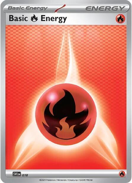 Karta Pokemon Basic Fire Energy - 18 - SVE: Scarlet & Violet Energies 18