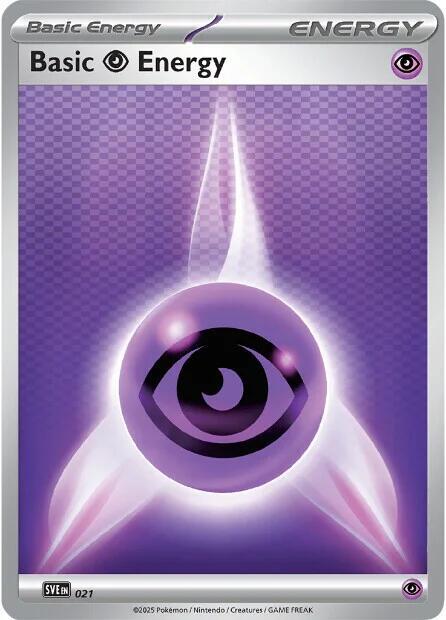 Karta Pokemon Basic Psychic Energy - 21 - SVE: Scarlet & Violet Energies 21