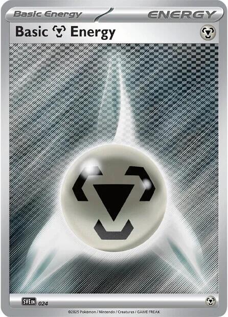 Karta Pokemon Basic Metal Energy - 24 - SVE: Scarlet & Violet Energies 24