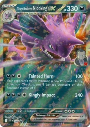 Karta Pokemon Team Rocket's Nidoking ex - 217 - SV: Scarlet & Violet Promo Cards 217