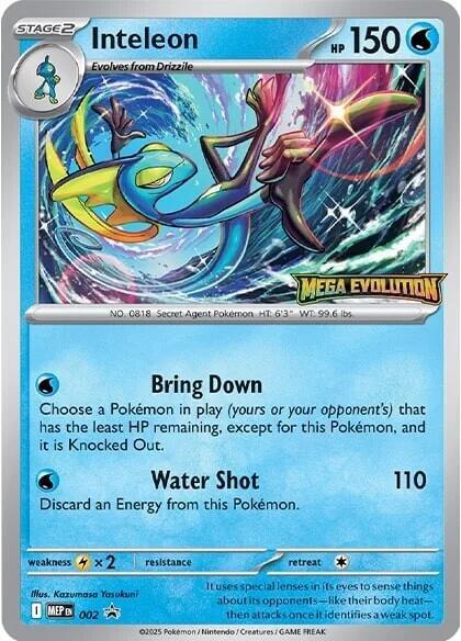 Karta Pokemon Inteleon - 2 - ME: Mega Evolution Promo 2