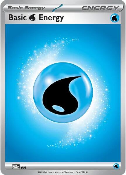 Karta Pokemon Basic Water Energy - 3 - MEE: Mega Evolution Energies 3
