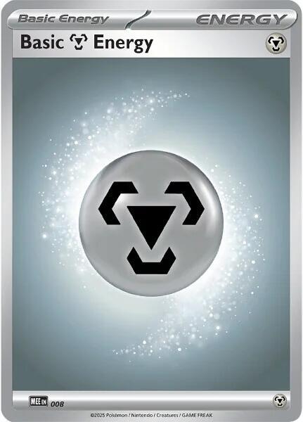 Karta Pokemon Basic Metal Energy - 8 - MEE: Mega Evolution Energies 8