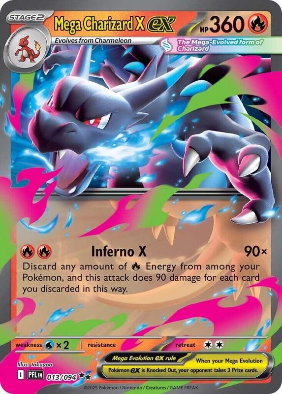Mega Charizard X ex 013/094 - Phantasmal Flames