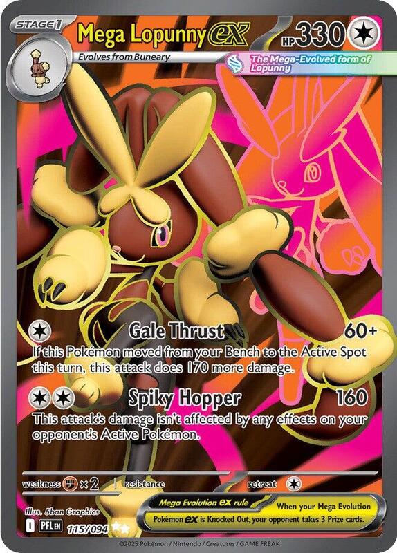 Mega Lopunny ex 115/094 - Phantasmal Flames
