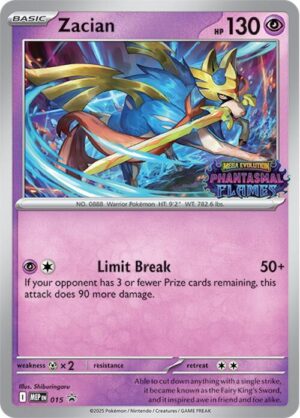 Karta Pokemon Zacian (Prerelease) - ME: Mega Evolution Promo 15