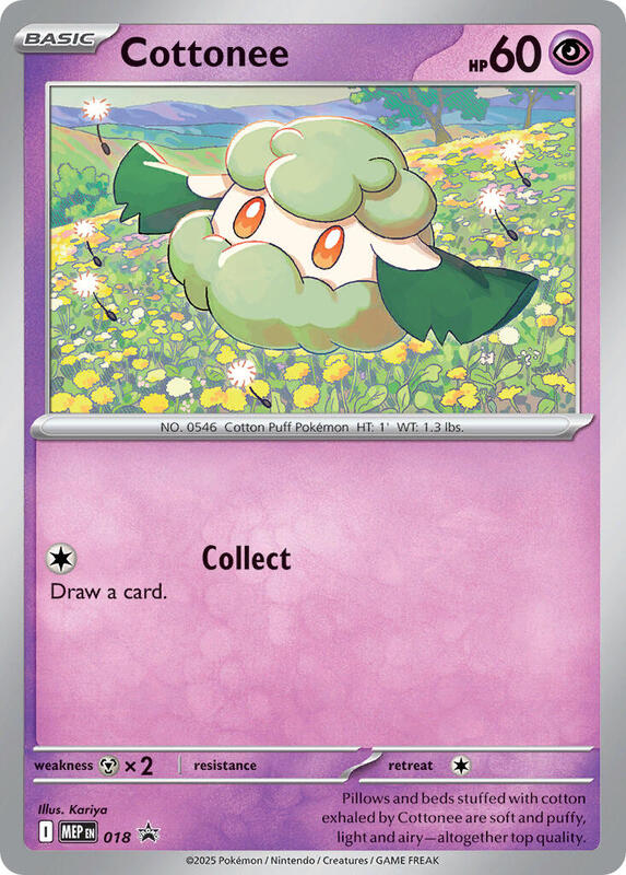 Karta Pokemon Cottonee (Cosmos Holo) - ME: Mega Evolution Promo 18