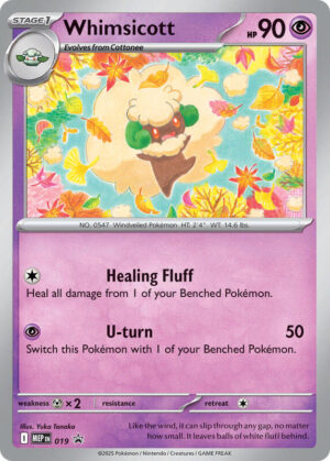 Karta Pokemon Whimsicott (Cosmos Holo) - ME: Mega Evolution Promo 19