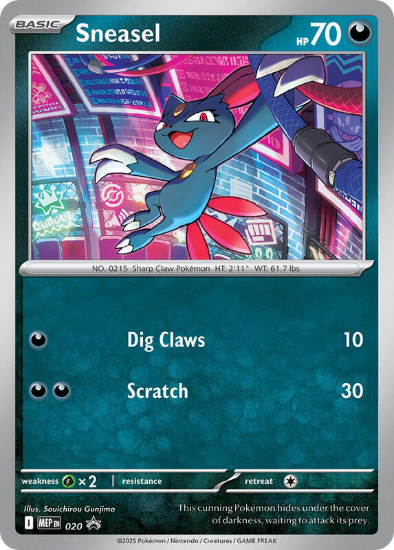Karta Pokemon Sneasel (Cosmos Holo) - ME: Mega Evolution Promo 20