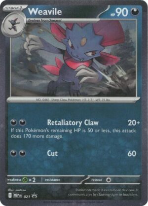 Karta Pokemon Weavile (Cosmos Holo) - ME: Mega Evolution Promo 21