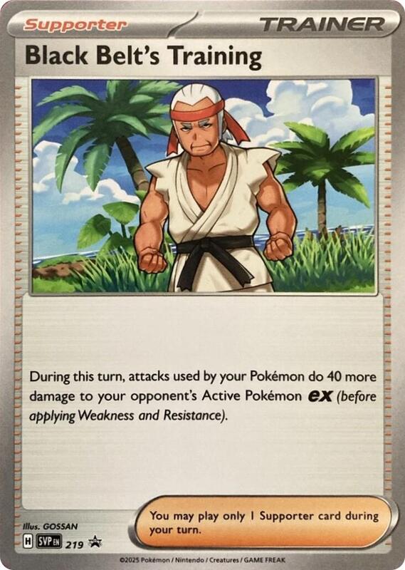 Karta Pokemon Black Belt's Training - 219 - SV: Scarlet & Violet Promo Cards 219