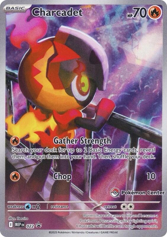 Karta Pokemon Charcadet - 22 (Pokemon Center Exclusive) - ME: Mega Evolution Promo 22