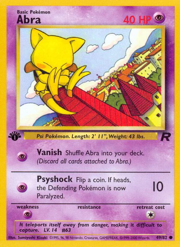 Abra 49/82 - Team Rocket