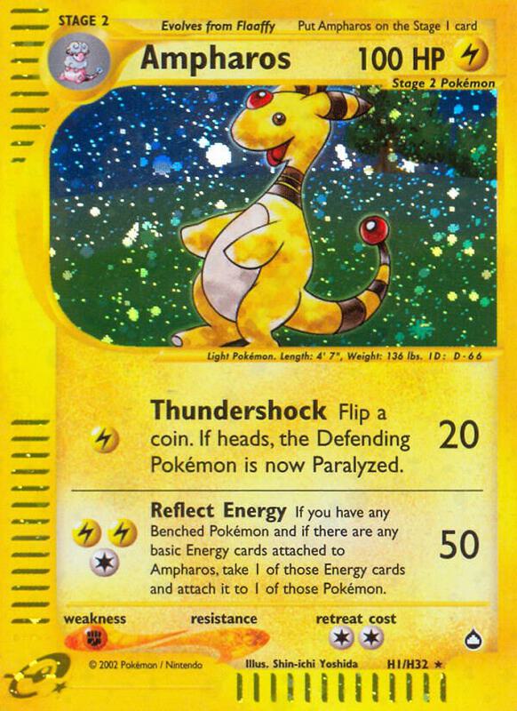 Karta Pokemon Ampharos (H1) - Aquapolis H01/H32