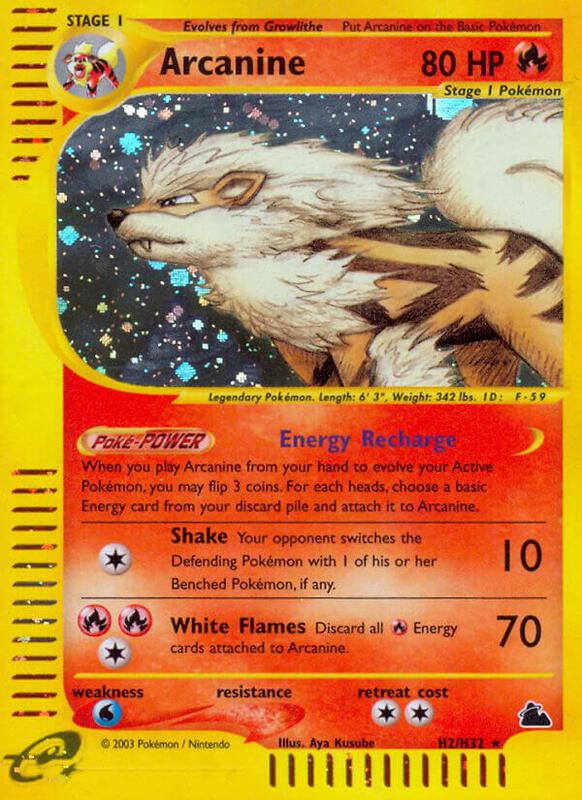 Karta Pokemon Arcanine (H2) - Skyridge H02/H32
