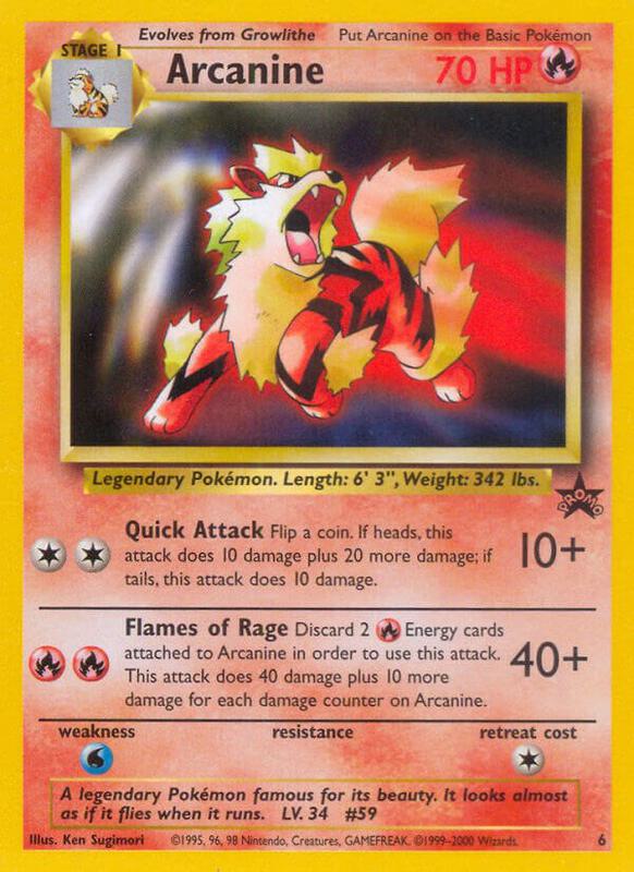 Karta Pokemon Arcanine 6/53 - WoTC Promo