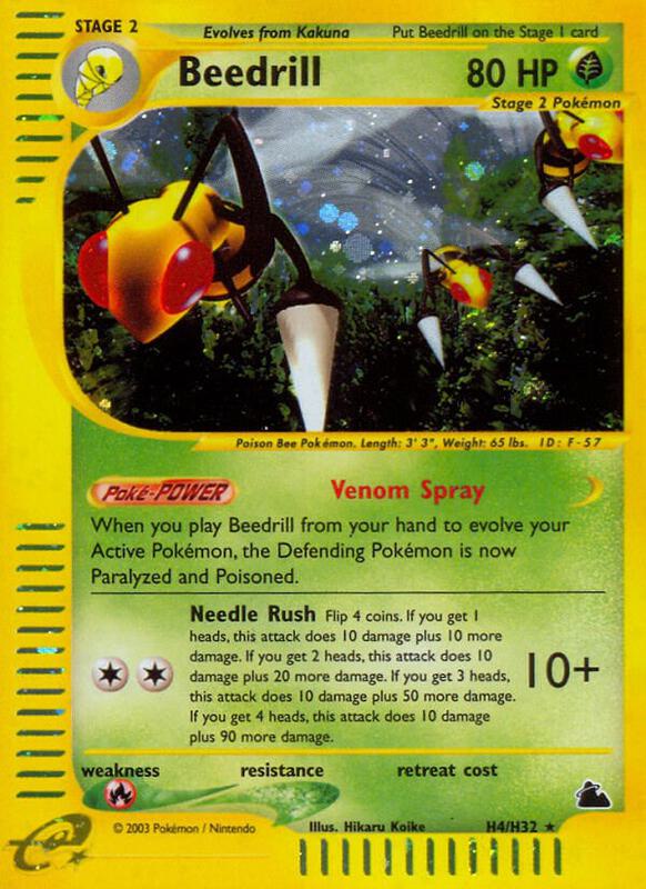 Karta Pokemon Beedrill (H4) - Skyridge H04/H32