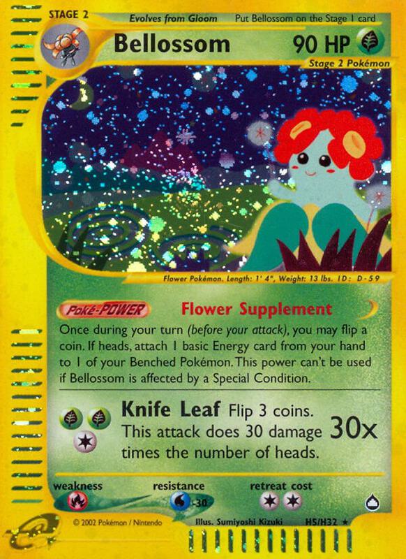 Karta Pokemon Bellossom (H5) - Aquapolis H05/H32