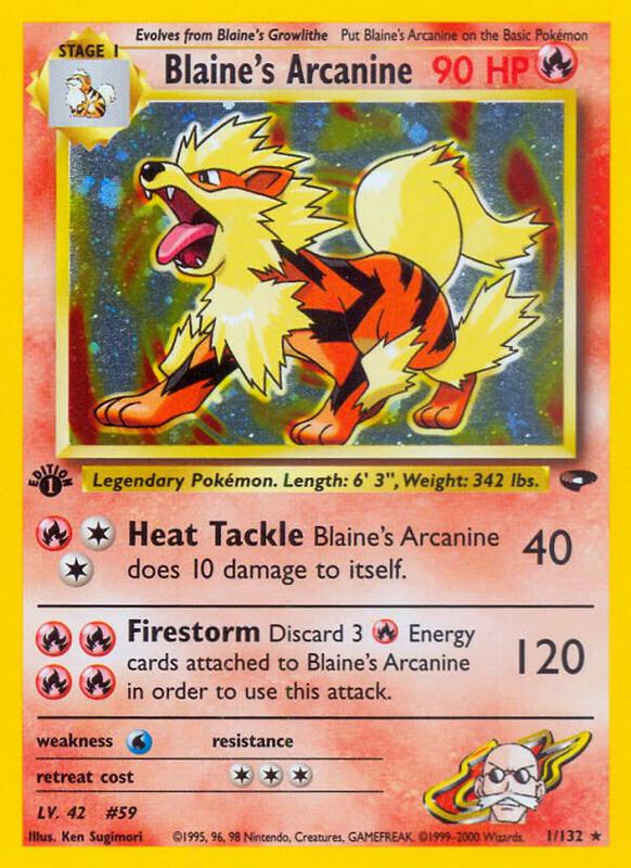 Blaine's Arcanine 001/132 - Gym Challenge