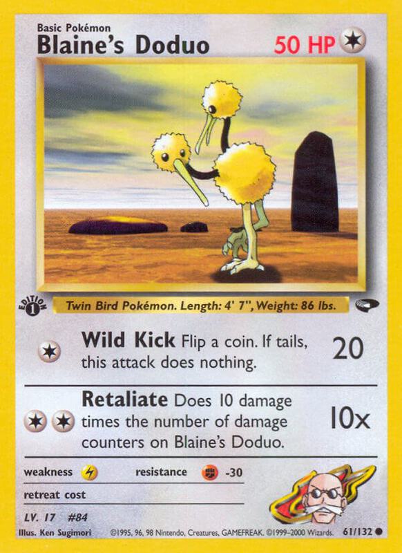 Blaine's Doduo 061/132 - Gym Challenge