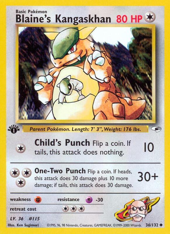 Blaine's Kangaskhan 036/132 - Gym Heroes