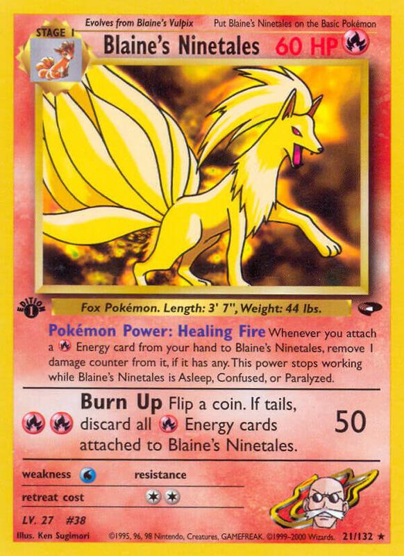 Blaine's Ninetales 021/132 - Gym Challenge