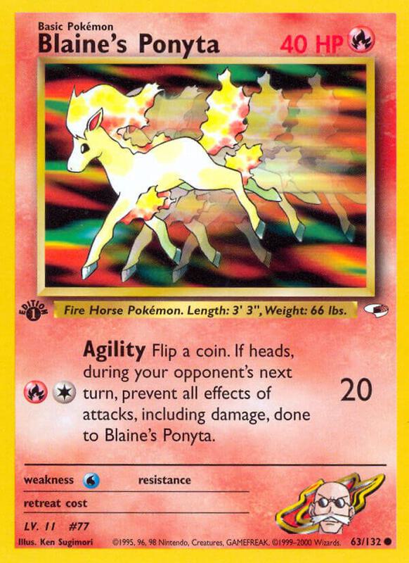 Blaine's Ponyta 063/132 - Gym Heroes