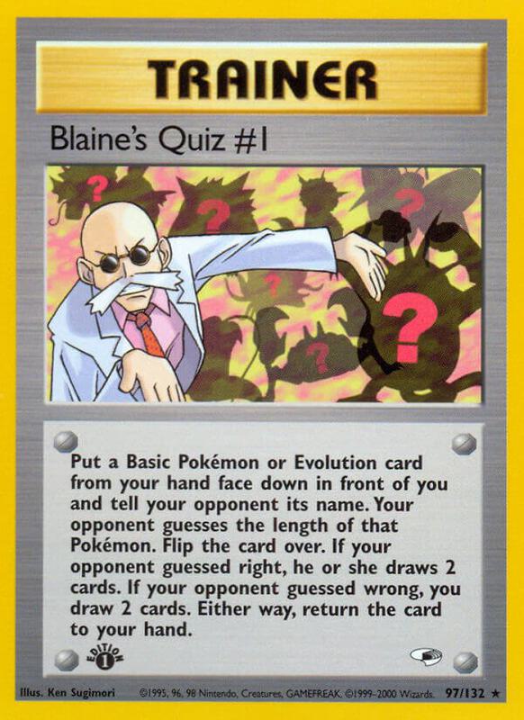 Blaine's Quiz #1 097/132 - Gym Heroes