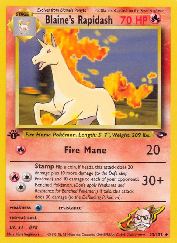 Blaine's Rapidash 033/132 - Gym Challenge